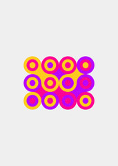 Colour Dots Universe Logo art design illustration