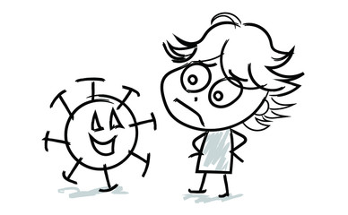 コロナウィルスアイコンベクター画像