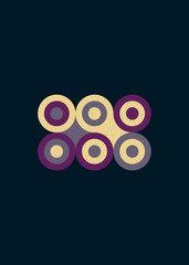 Colour Dots Universe Logo art design illustration