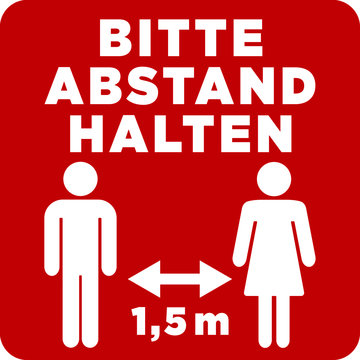 bitte abstand halten