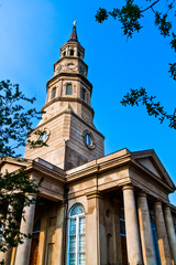 Fototapeta na wymiar St. Philips Espiscopal Church in Historic Charleston, South Carolina, USA