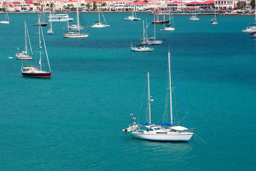 boats in the harbour