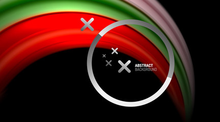 Swirl, curve blurred color lines, holographic rainbow liquid style gradient waves for Wallpaper, Banner, Background, Card, Book Illustration, landing page