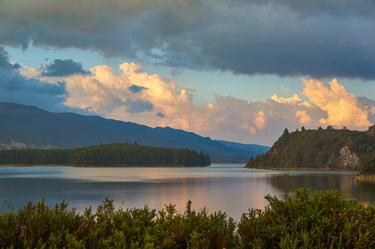 View over the Tomin&eacute; Reservoir in Colombia