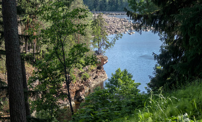 The picturesque surroundings of Imatra in Finland.
summer view of the city of Imatra and its surroundings.