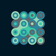 Colour Dots Universe Logo art design illustration