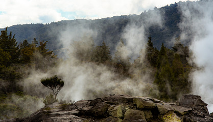 Wai-o-tapu geyser