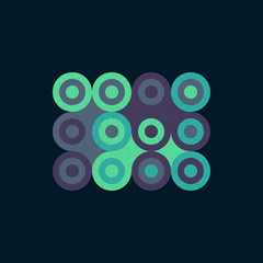 Colour Dots Universe Logo art design illustration