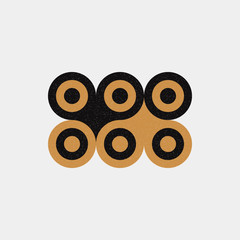 Colour Dots Universe Logo art design illustration