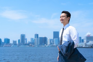 スーツを着たビジネスマン　ポートレート