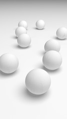 White abstract background. Lowpoly backdrop. Crumpled paper. 3D illustration