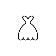Wedding dress icon. Bridal dress symbol modern, simple, vector, icon for website design, mobile app, ui. Vector Illustration
