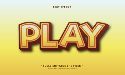 play editable text effect