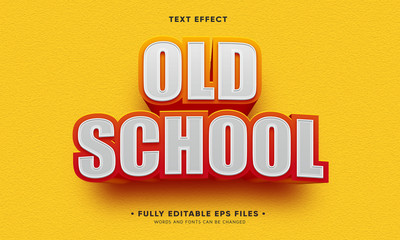 old school editable text effect