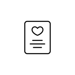 Greeting card icon