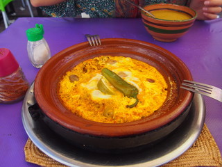 Delicious Moroccan food in a port city, Essaouira, Morocco
