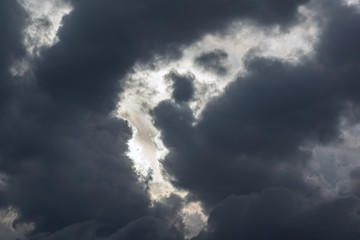 dark sky during a storm, sky background. sky during a storm
