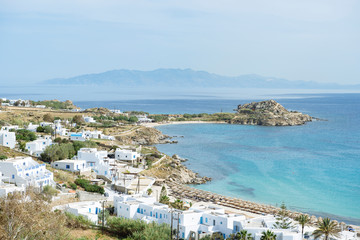 Obraz premium View of the coast of Crete. Greece. Closed season 2020. 