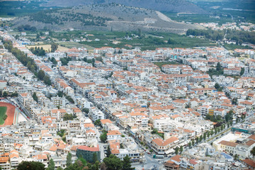 Cityscape in Greece. Closed season 2020. 
