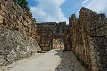 Ruins of the old castle in Greece. Closed season 2020. 
