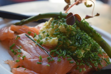 Typical food Copenhagen city Denmark