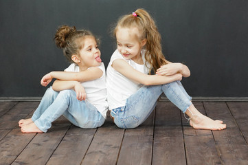 two little girls