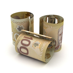 Canadian Dollar in rolls