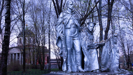 monument to the fallen soldiers in the great Patriotic war. second world war. celebration of the...