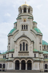 Fototapeta na wymiar Saint Alexander Nevsky Cathedral, Sofia City center, Bulgaria