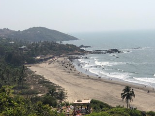Beach view from Chapora fort Goa