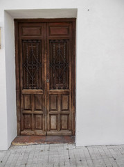 old brown doors