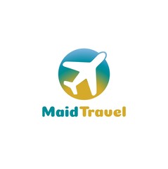 Maid Travel Logo Vector