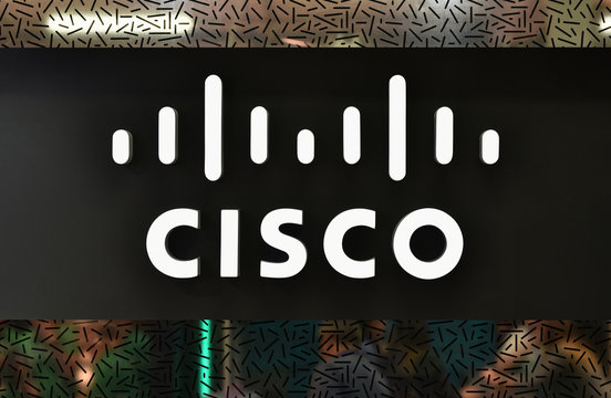 Kiev / Ukraine - 04.07.19: Logotype of Cisco in company office