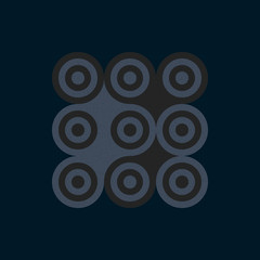 Colour Dots Universe Logo art design illustration