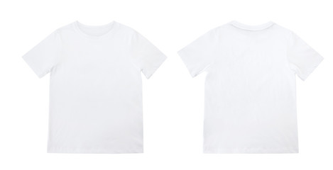 Fototapeta White t shirt isolated on white background obraz