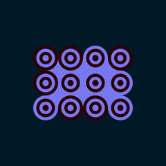 Colour Dots Universe Logo art design illustration