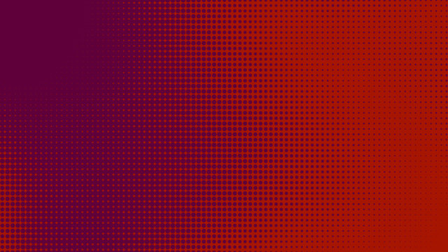 Dots halftone red purple color pattern gradient texture with technology digital background. Dots pop art comics style.