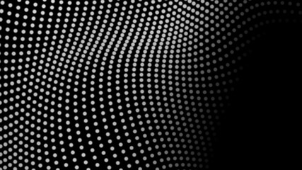 Dot white black wave technology texture background. Abstract big data digital concept. 3d rendering.