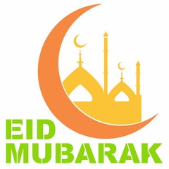 Vector illustration on theme of happy Ramadan kareem and eid Mubarak, logo, design