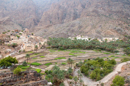 Balad sait Omani old village in wadi bani awf, Oman