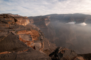 jabal Shams mountain and grand canyon, Oman