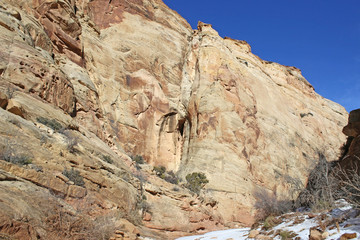 Fototapeta premium Capitol Reef National Park, Utah, in winter 