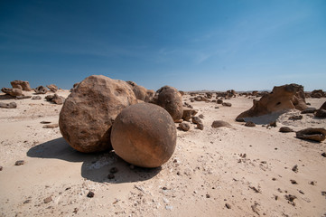 Fototapeta na wymiar Duqm rock park geological sight, Oman