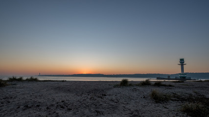 Leuchtturm auf der Ostsee in Kiel 