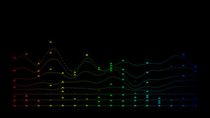 Futuristic sound wave diagram technology background - music technology background concept