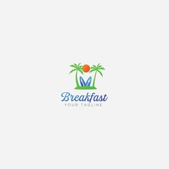 Breakfast in hawaii restaurant logo
