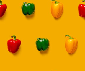 Set of peppers pattern