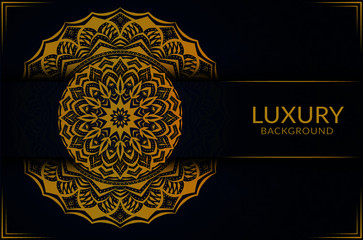 A luxury background with golden pattern