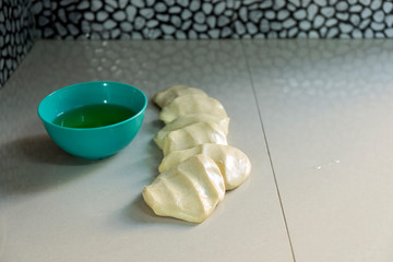 Dough to make "Murtabak" or pancake