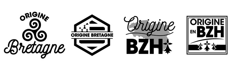 Origine Bretagne  - Logo / Label / autocollant - obrazy, fototapety, plakaty